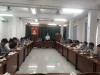 Quang cảnh buổi làm thăm và làm việc của Đoàn công tác Sở Y tế tỉnh Lâm Đồng tại Sở Y tế Bình Định (Ảnh : Thu Phương)