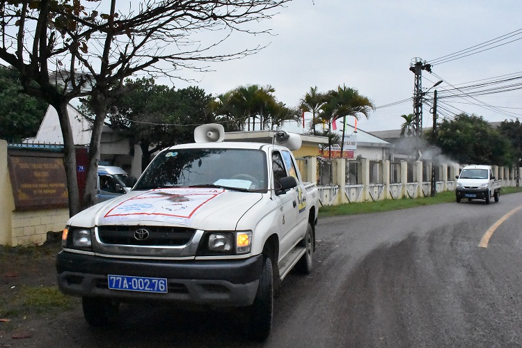 Xe cổ động phát thanh trên địa bàn Thị xã An Nhơn