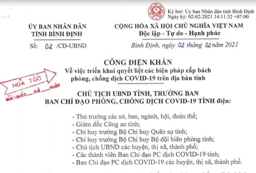 Cong Ä'iá»‡n Kháº©n Vá» Viá»‡c Triá»ƒn Khai Quyáº¿t Liá»‡t Cac Biá»‡n Phap Phong Chá»'ng Dá»‹ch Covid 19 Tren Ä'á»‹a Ban Tá»‰nh