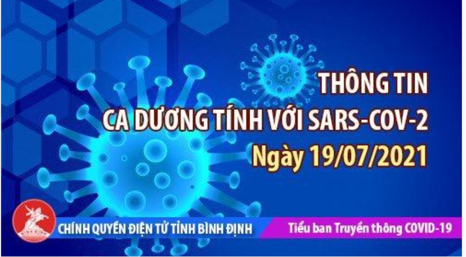 Thông tin về trường hợp dương tính với SARS-CoV-2 trên địa bàn tỉnh Bình Định