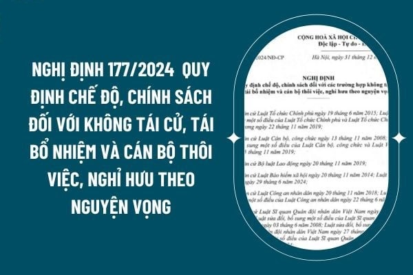 Quy định chế độ chính sách đối với trường hợp không tái cử, tái bổ nhiệm  và cán bộ thôi việc , nghỉ hưu theo nguyện vọng